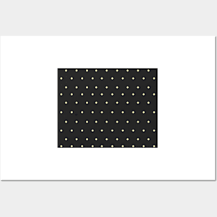 Yellow Polka Dots Gray #minimal #design #kirovair #buyart Posters and Art